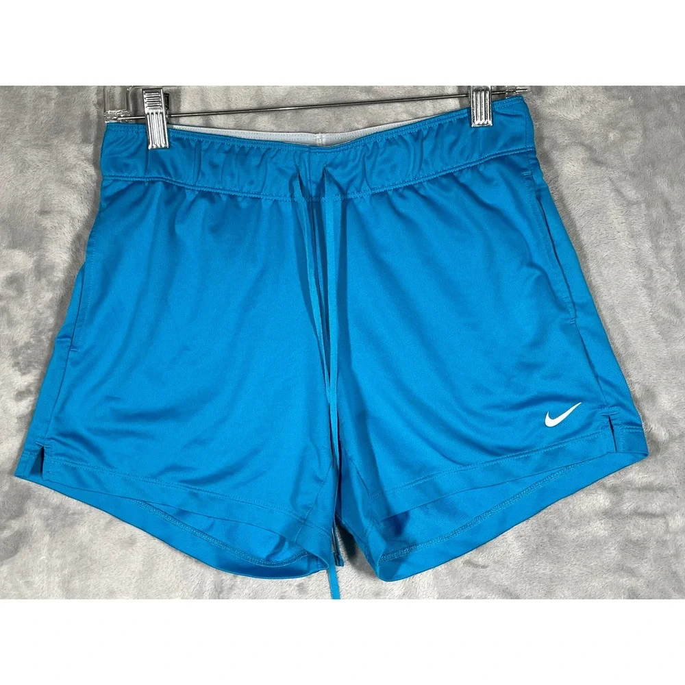 Nike Dri-FIT Blue Athletic Training Shorts Womens XS Drawstring